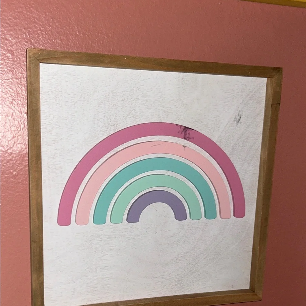 Pastel Rainbow Wall Art Decor